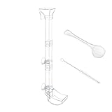 Aquarium-Futterschlauch,Aquarium-Futterschlauch,Aquarium-Futterröhrchen-Set | Durchsichtiges Aquarium-Futterrohr-Tablett und Futternapf-Set für, Fische und Schnecken