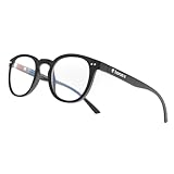 Horus X ® • Runde Blaulichtbrille | Computerbrille für Bildschirme: Ermüdungsschutz und Augenentspannung | Für Herren und Damen | URBAN Clear