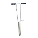Fenteer Lochspaten mit Griff, Haushalts-Bambus-Pflanzspaten aus Metall, Grabwerkzeug für die Kultivierung von Gartenterrassen und Hinterhofzäunen, 30cm Höhe