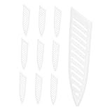 BEBEMOKO 10 Stück Haushaltsabdeckung, Schutzhüllen für Kunststoffspitzen, Anti-Kratz-Spitze, Anti-Kollisions-Abdeckung, Schutz, Weiß, PP