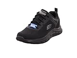 Skechers Herren Track BROADER Sneaker, Black Mesh/Pu, 44 EU