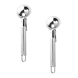 HOMOBABE 2Stücke Eisportionierer aus Vielseitige Eisschaufeln für Eiscreme Melonen Früchte und Rostfrei und Leicht zu Reinigen Küchengeräte für Jede