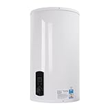 Konfiur 2KW 120L Elektro Warmwasserboiler, IPX4 Vertikal Led Durchlauferhitzer Warmwasserspeicher ABS Wandhängender Boiler für Küchen, Toiletten, Friseursalons, Bäder, Wohnwagen (120L)