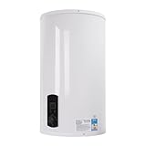 Vertikal Elektro Warmwasserboiler 120L, Wandspeicher Boiler 2000W Warmwasserspeicher Speicher Kit mit LED-Bildschirm & Wasserhahn & Handbrause