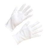 Alipis 12Paare Baumwollhandschuhe Für Schmuck Arbeiten Schutzhandschuhe Mit Rutschfestem Design Atmungsaktiv S Für Outdoor Arbeiten