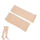 1Paar Waden Medizinische Kompressionsstrümpfe,Stützstrümpfe Damen,Thrombosestrümpfe mit 20-30 mmHg Klasse 2 Gradientenkompression,Waden Kompression,Stützstrümpfe Ohne Fuß,Compression Socks (Hautfarbe)