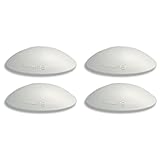 Bumms Türstopper für Boden und Wand Weiß selbstklebend ohne bohren [4 Stück] - Ø 60 mm - Wandpuffer für Wandschutz aus Gummi - Türpuffer für Türanschlag, Türgriffschutz bei Wänden