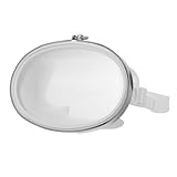 UPKOCH Ovalformige Taucherbrille aus Edelstahl Weiß Anti-beschlag Schnorchelmaske mit Verstellbarem Band Breites Sichtfeld Ergonomisch für Komfortables Tauchen und Schnorcheln im Ozean