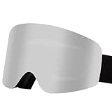 KPTENG Doppelschichtige Skibrille, magnetische Snowboardbrille, langlebiger UV-Schutz, beschlagfreie Schneebrille für Outdoor-Sport