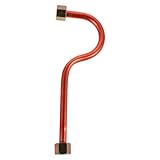 DIYEAH Ersatz Aluminium Ansaug und Auslassrohr für Luftkompressoren 3/8 Zoll Gewinde Kompatibel Langlebig Einfache Montage