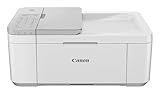 Canon PIXMA TR4756i Multifunktionsdrucker 4in1 (Tintenstrahl, Drucken, Kopieren, Scannen, Faxen, A4, WLAN, Apple AirPrint, 20 Blatt ADF, Duplexdruck, kompatibel mit Pixma Print Plan ABO) weiß