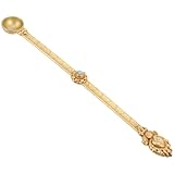 BESPORTBLE Reiner Messing Löffel Tibetisch Handgefertigt mit Bunten Perlen für Ghee Lampe und Rituelle Nutzung