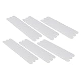 Happyyami 6Stücke rutschfeste Rutsch Streifen für Dusche und Badewanne Selbstklebende Sicherheitsaufkleber aus Peva für Treppen Böden und Rutschige Flächen