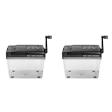 Spourita 2X Mini Hand Aktenvernichter Tragbarer Aktenvernichter A6 Manueller Aktenvernichter Dokumente Papierschneidewerkzeug Haus BüRo Desktop