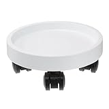 ibasenice Runde Dicke Blumentopf Untersetzer aus Gehärtetem Harz Wasserfestes Pflanzgefäß Tablett für Innen und Außenbereich Schützt Böden vor Wasserschäden