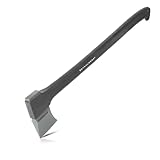 STAHLWERK Axt CA-775 ST 775 mm Beil | Spaltaxt | Spaltbeil | Universalaxt | Campingaxt | Campingbeil | Fiberglasbeil | Forstaxt aus geschmiedetem Carbon-Stahl mit stoßhemmendem Fiberglas-Griff