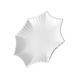 ELAYARD Keramik Dessertplatte Kreative Meerjungfrau Servierplatte für Snack Weiß Spülmaschinenfest für Einweihungsparty