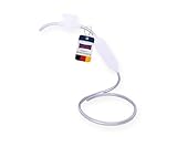 hünersdorff Ansaugpumpe mit Absperrhahn & Schlauch – Vielseitige Handpumpe - Siphon Pumpe für Benzin, Lebensmittel, Chemikalien – Transferpumpe, transparent, Made in Germany