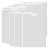 XINGSUI A4 Selbstklebetaschen transparent-10 Stück 21x30cm Visitenkartentaschen Kleben,Etikettenhalter Selbstklebend,zum Schutz Ihrer Karten oder Fotos(vertikal Version)