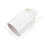 jojofuny 4 Stück Lampensockel Adapter Kurzfassung Hitzebeständig Kompakt für Einfache DIY Installation Lichtfassung LED und Glühbirnen Zuhause Büro Laden