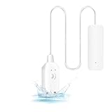WANGCL Wasseralarmsensor WiFi Wasserleckdetektor Fernüberwachung Lecker für Warmwasserbereiter Keller Abwasserpumpe TUYA/Smart Life APP Benachrichtigung