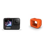 GoPro HERO9 - wasserdichte Sportkamera mit vorderem LCD-Bildschirm und hinterem Touchscreen & Floaty - Offizielles Zubehör