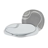 Omniacasa Kyo Grey Tafelservice aus Porzellan, 12 Etagen 25 cm + 6 tiefe 23 cm + 6 Früchte 19 cm, Hochglanz-Finish, modernes nordisches Design, Spülmaschine und Mikrowelle