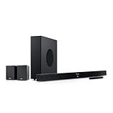 Teufel CINEBAR 11 Surround 4.1 Set - Soundbar Sound System mit Kabellose Rear-Speaker, Dolby Audio, Platzsparender T6 Subwoofer, Bluetooth aptX, HDMI CEC, 4K-Pass-Through - schwarz