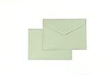 25/50/100x Briefumschlag Mint-Grün DIN C6 Recycling Fensterlos (25 Stk, Mint-Grün)
