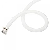 sourcing map Universal-Ablaufschlauch für Klimaanlage, 18 mm, Innendurchmesser: 1,6 m, verdickt, mit Klemme, für Waschmaschine, Weiß, 3 Stück