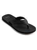 Quiksilver Herren Carver Nubuck - Sandals For Mens Zehentrenner, Schwarz Solid Black Sbkm, 44 EU