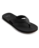 Quiksilver Herren Carver Nubuck - Sandals For Mens Zehentrenner, Schwarz Solid Black Sbkm, 44 EU