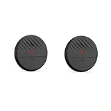 Lancoon Fensteralarm mit Vibrationssensor Schwarz 2 Packungen 125dB Lauter Schlanker Glasbruch-Einbruchmelder Einstellbarer Empfindlichkeit LED-Anzeigeleuchte für die Sicherheit im Home