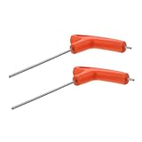 Homoyoyo Griff Sechskantschlüssel mit Flachkopf und Kugelkopf Robuster Innen-sechskant Schraubendreher für Präzise Reparatur Ergonomischer T-handle Schraubenschlüssel für Fahrrad und