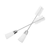 2 Stück Doppelkopf Flöte Reinigungswerkzeug Flöte Pflege Bürste Musiker Zubehör Entfernung Bürste Nylon Textur Holzblasinstrument Reinigungsbürste