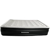 Gmornxen Doppel Luftbett mit Eingebauter Elektrischer Pumpe, Queen Size Luftmatratze für 2 Personen, Tragbar Aufblasbare Gästebett mit Aufbewahrungstasche, Aufblasbares Bett 203 x 157 x 47 cm