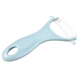 ETZRYSYB Sparschäler Keramik Küchenschäler Klinge Gemüseschneider (blau)