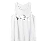 Mein Herz schlägt für Brettspiele Herzschlag Würfel Tank Top