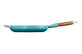 Le Creuset Signature gusseiserne Bratpfanne mit Holzgriff 28 cm Karibik, 20258281700422