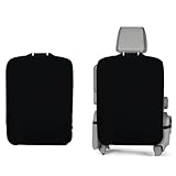 2 Stück Rückenlehnenschutz Auto,Sitzschutz Auto Rückenlehne,Rücksitzschoner, Autositz Schutz Rückseite Kinder,Autositz Rückenlehne,Wasserdichte Oxford Stoff,für Den Schutz Der Sitzlehne(Schwarz)