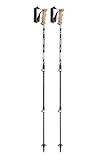 LEKI Spirit Lite Wanderstöcke aus Aluminium, verstellbar, leicht, für Trekking und Wandern, Marineblau-Dunkelseagreen-Hellblau, 100-135 cm