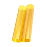 WEKADRIN Gelb Farbiger Lichtdiffusor Film Hitzebeständige Pet Farbfolie für Fotostudio LED Lampen Bühnenbeleuchtung DIY Farbkorrektur und Stimmungsvolle Sonnenuntergangslicht Effekte