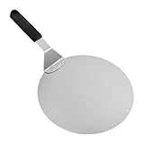 Pizza Peel – Slider Pizza Peel aus Edelstahl | Pizzas Slider, Pizzas Paddle Spatel | Runder Teigschaber-Werkzeug-Server für die Küche Küche Wohnung Küche Servieren
