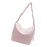 GAOSHA Modische Damen-Umhängetasche aus Nylon mit plissiertem verstellbarem Riemen, große Kapazität, Crossbody-Tasche für Arbeit und Reisen