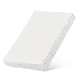 20 Pack Handgefertiges Weißes Büttenpapier Blanko, Aquarellpapier Dickes 300 GSM, Baumwoll-Aquarellpapier, Für GrußKarten DIY, Gemälde, Briefe, Schreibwaren, Student, Anfänger - 15.2 X 10.2 cm