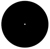 Twist4 Slipmats Plattentellerauflage aus Filz für LP Vinyl Schallplatten - twist4® (schwarz - 1mm thin, 2 Stück)