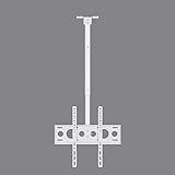 Generisch Vollbewegliche TV-Deckenhalterung, Verstellbarer Hänge-TV-Ständer für 32-50 Zoll Flachbild- und Curved-TVs, Tragkraft bis zu 40 kg, einfache Montage mit Dübeln