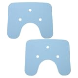 TOBBOMEY 2 Stück Pack rutschfeste Duschstuhl Sitzkissen aus Langlebigem Material Gepolsterter Duscheinsatz für Badewannen und Duschhocker Komfortauflage für Senioren und Menschen mit