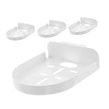 Operitacx 4 Stück Kamera Wandhalterung Selbstklebende Bohrfreie Halterung aus Robustem Kunststoff Schwebendes Regal für Überwachungskameras und Monitore Einfache Montage Rückstandsfrei