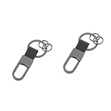 JECOMPRIS 2stücke Fashionabler Pu-schlüsselanhänger Für Robuster Autoschlüsselring Mit Schnellverschluss-clip Stilvoller Schlüsselhalter Und Organizer Für Unterwegs Für Auto Und